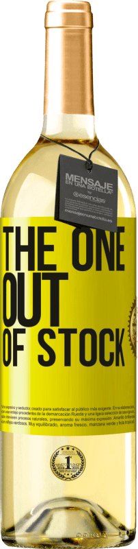29,95 € | Weißwein WHITE Ausgabe The one out of stock Gelbes Etikett. Anpassbares Etikett Junger Wein Ernte 2023 Verdejo