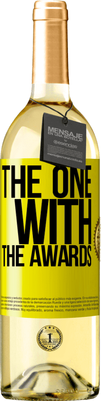 29,95 € | 白ワイン WHITEエディション The one with the awards 黄色のラベル. カスタマイズ可能なラベル 若いワイン 収穫 2023 Verdejo