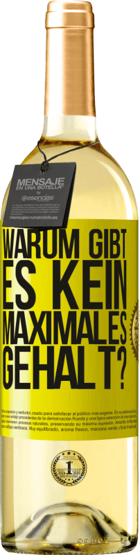 29,95 € | Weißwein WHITE Ausgabe warum gibt es kein maximales Gehalt? Gelbes Etikett. Anpassbares Etikett Junger Wein Ernte 2023 Verdejo