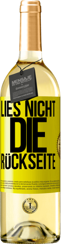 29,95 € | Weißwein WHITE Ausgabe Lies nicht die Rückseite Gelbes Etikett. Anpassbares Etikett Junger Wein Ernte 2025 Verdejo