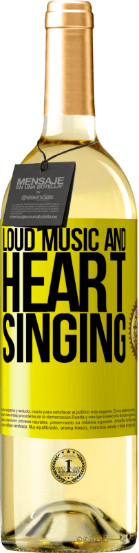29,95 € | White Wine WHITE Edition The loud music and the heart singing Yellow Label. Customizable label Young wine Harvest 2023 Verdejo
