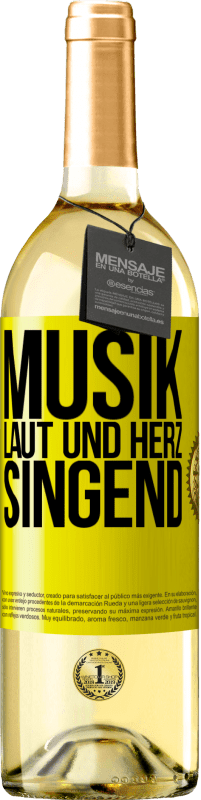 «Musik laut und Herz singend» WHITE Ausgabe