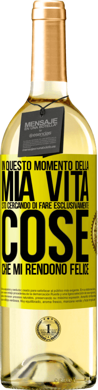 «In questo momento della mia vita, sto cercando di fare esclusivamente cose che mi rendono felice» Edizione WHITE