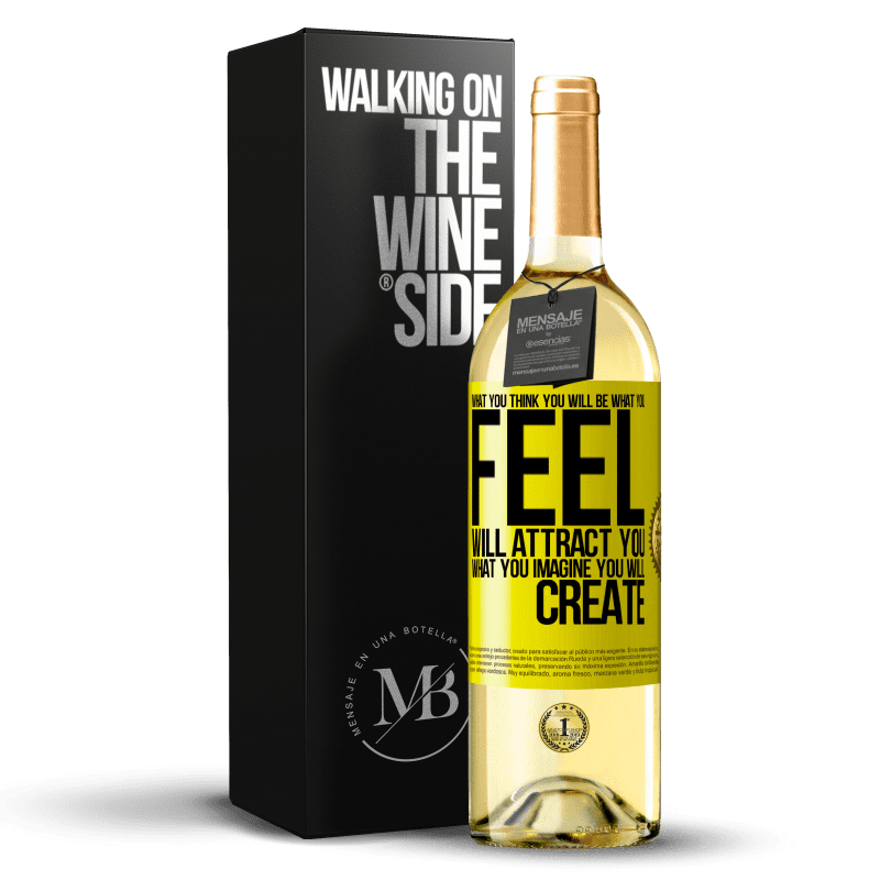 29,95 € Free Shipping | White Wine WHITE Edition What you think you will be, what you feel will attract you, what you imagine you will create Yellow Label. Customizable label Young wine Harvest 2024 Verdejo