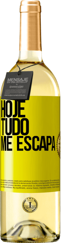 29,95 € | Vinho branco Edição WHITE Hoje tudo me escapa Etiqueta Amarela. Etiqueta personalizável Vinho jovem Colheita 2024 Verdejo