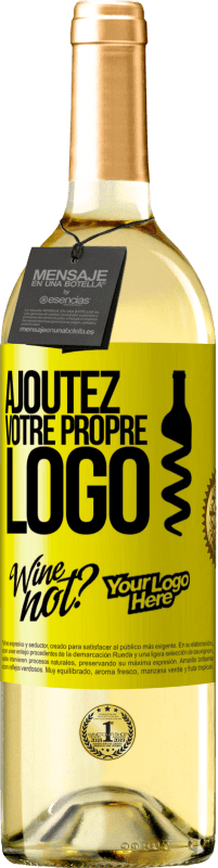 29,95 € | Vin blanc Édition WHITE Ajoutez votre propre logo Étiquette Jaune. Étiquette personnalisable Vin jeune Récolte 2023 Verdejo