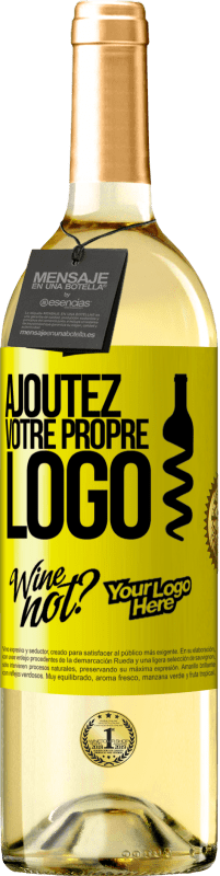 29,95 € | Vin blanc Édition WHITE Ajoutez votre propre logo Étiquette Jaune. Étiquette personnalisable Vin jeune Récolte 2024 Verdejo