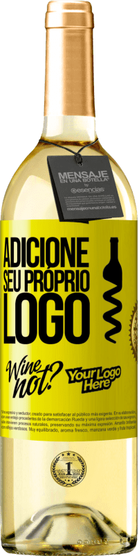 29,95 € | Vinho branco Edição WHITE Adicione seu próprio logo Etiqueta Amarela. Etiqueta personalizável Vinho jovem Colheita 2023 Verdejo