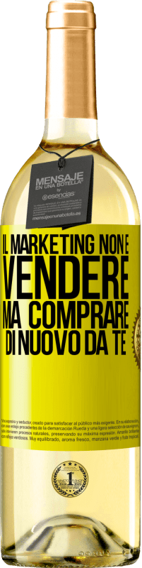 «Il marketing non è vendere, ma comprare di nuovo da te» Edizione WHITE