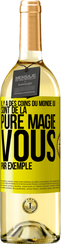 29,95 € Envoi gratuit | Vin blanc Édition WHITE Il y a des coins du monde qui sont de la pure magie. Vous par exemple Étiquette Jaune. Étiquette personnalisable Vin jeune Récolte 2025 Verdejo