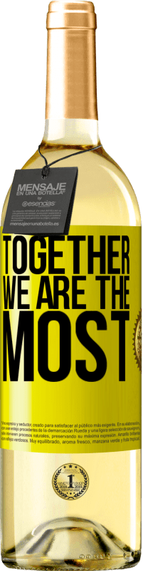 29,95 € | White Wine WHITE Edition Together we are the most Yellow Label. Customizable label Young wine Harvest 2023 Verdejo