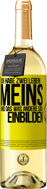 «Ich habe zwei Leben. Meins und das, was andere sich einbilden» WHITE Ausgabe