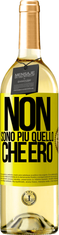 Spedizione Gratuita | Vino bianco Edizione WHITE Non sono più quello che ero Etichetta Gialla. Etichetta personalizzabile Vino giovane Raccogliere 2023 Verdejo