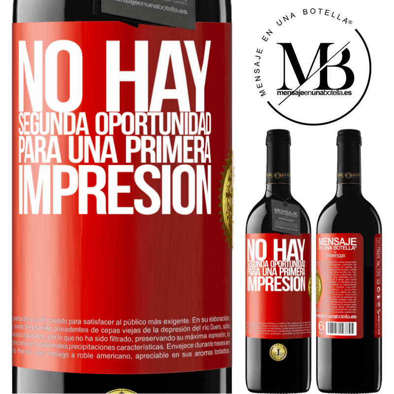 39,95 € Envío gratis | Vino Tinto Edición RED MBE Reserva No hay una segunda oportunidad para una primera impresión Etiqueta Roja. Etiqueta personalizable Reserva 12 Meses Cosecha 2016 Tempranillo