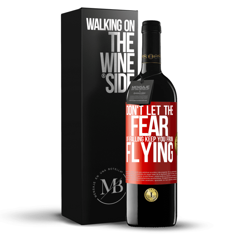 29,95 € Free Shipping | Red Wine RED Edition Crianza 6 Months Don't let the fear of falling keep you from flying Red Label. Customizable label Aging in oak barrels 6 Months Harvest 2020 Tempranillo