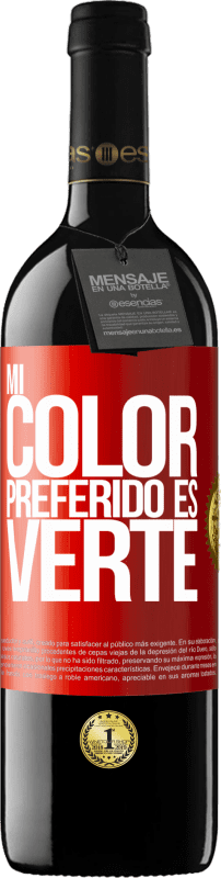 Kostenloser Versand | Rotwein RED Ausgabe MBE Reserve Mi color preferido es: verte Rote Markierung. Anpassbares Etikett Reserve 12 Monate Ernte 2014 Tempranillo