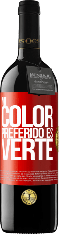 39,95 € Spedizione Gratuita | Vino rosso Edizione RED MBE Riserva Mi color preferido es: verte Etichetta Rossa. Etichetta personalizzabile Riserva 12 Mesi Raccogliere 2014 Tempranillo