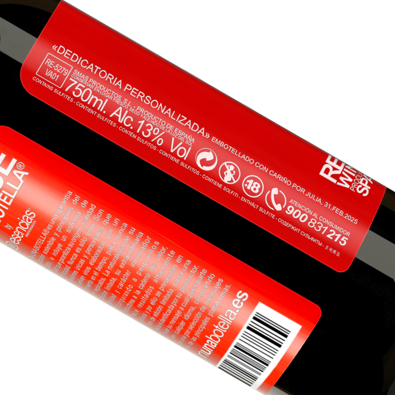 Total traceability. «A besos entiendo, a veces no» RED Edition MBE Reserve