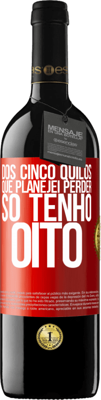 «Dos cinco quilos que planejei perder, só tenho oito» Edição RED MBE Reserva