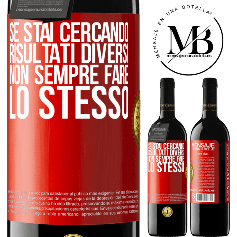 39,95 € Spedizione Gratuita | Vino rosso Edizione RED MBE Riserva Se stai cercando risultati diversi, non sempre fare lo stesso Etichetta Rossa. Etichetta personalizzabile Riserva 12 Mesi Raccogliere 2014 Tempranillo