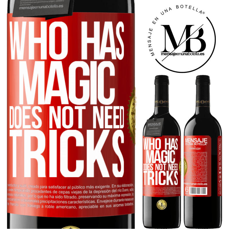 24,95 € Free Shipping | Red Wine RED Edition Crianza 6 Months Who has magic does not need tricks Red Label. Customizable label Aging in oak barrels 6 Months Harvest 2019 Tempranillo