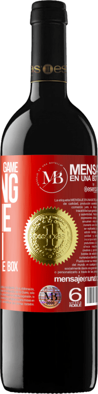 «At the end of the game, the king and the pawn return to the same box» RED Edition MBE Reserve