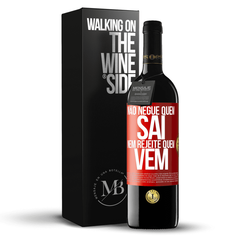 39,95 € Envio grátis | Vinho tinto Edição RED MBE Reserva Não negue quem sai, nem rejeite quem vem Etiqueta Vermelha. Etiqueta personalizável Reserva 12 Meses Colheita 2015 Tempranillo