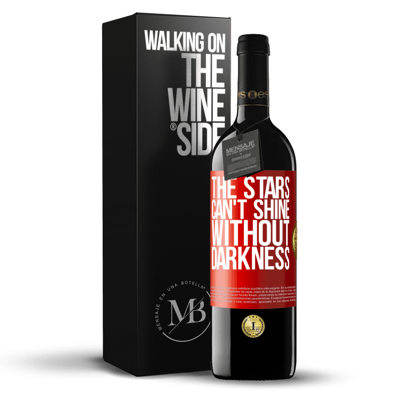 39,95 € Free Shipping | Red Wine RED Edition MBE Reserve The stars can't shine without darkness Red Label. Customizable label Reserve 12 Months Harvest 2014 Tempranillo