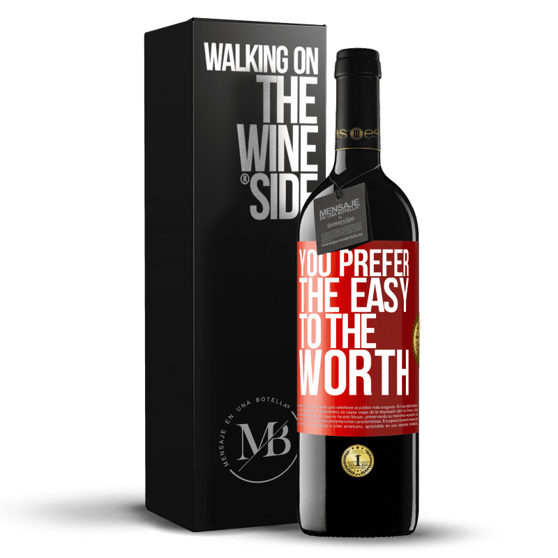 39,95 € Free Shipping | Red Wine RED Edition MBE Reserve You prefer the easy to the worth Red Label. Customizable label Reserve 12 Months Harvest 2014 Tempranillo