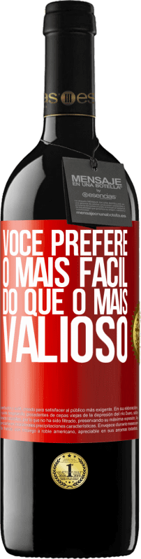 39,95 € Envio grátis | Vinho tinto Edição RED MBE Reserva Você prefere o mais fácil do que o mais valioso Etiqueta Vermelha. Etiqueta personalizável Reserva 12 Meses Colheita 2016 Tempranillo