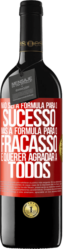 «Não sei a fórmula para o sucesso, mas a fórmula para o fracasso é querer agradar a todos» Edição RED MBE Reserva