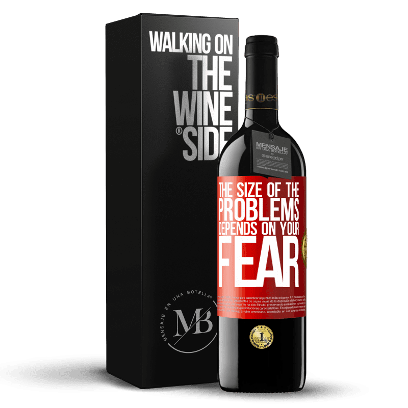 39,95 € Free Shipping | Red Wine RED Edition MBE Reserve The size of the problems depends on your fear Red Label. Customizable label Reserve 12 Months Harvest 2015 Tempranillo