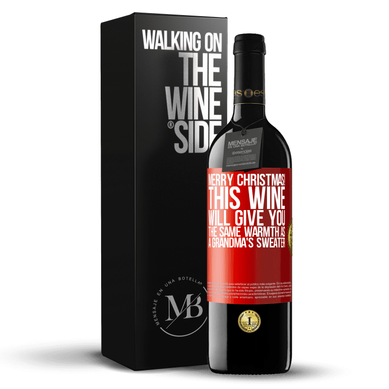 29,95 € Free Shipping | Red Wine RED Edition Crianza 6 Months Merry Christmas! This wine will give you the same warmth as a grandma's sweater Red Label. Customizable label Aging in oak barrels 6 Months Harvest 2019 Tempranillo