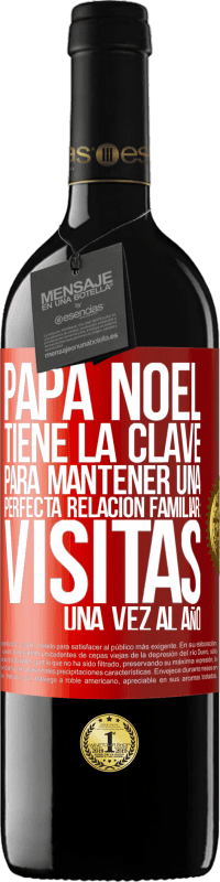 «Papá Noel tiene la clave para mantener una perfecta relación familiar: Visitas una vez al año» Edición RED MBE Reserva
