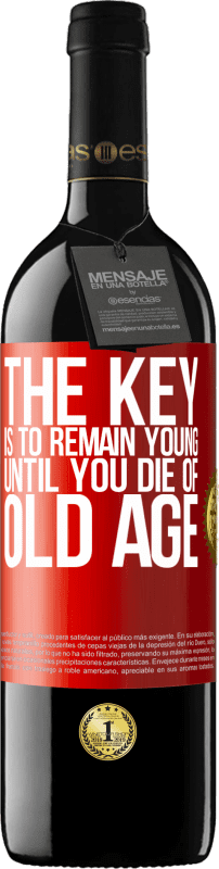 39,95 € 免费送货 | 红酒 RED版 MBE 预订 关键是要保持年轻直到年老 红色标签. 可自定义的标签 预订 12 个月 收成 2014 Tempranillo