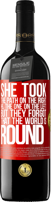 «She took the path on the right, he, the one on the left. But they forgot that the world is round» RED Edition MBE Reserve