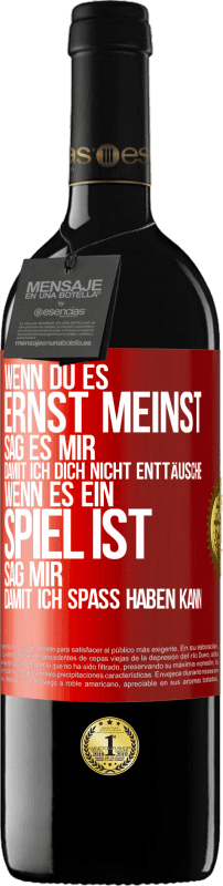 «Wenn du es ernst meinst, sag es mir, damit ich dich nicht enttäusche. Wenn es ein Spiel ist, sag mir, damit ich Spaß haben kann» RED Ausgabe MBE Reserve