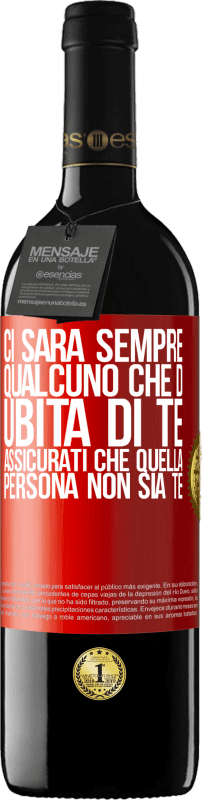 39,95 € Spedizione Gratuita | Vino rosso Edizione RED MBE Riserva Ci sarà sempre qualcuno che dubita di te. Assicurati che quella persona non sia te Etichetta Rossa. Etichetta personalizzabile Riserva 12 Mesi Raccogliere 2016 Tempranillo