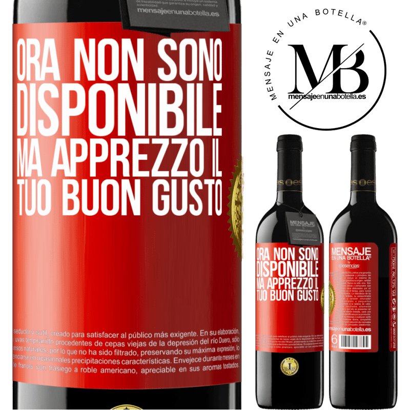39,95 € Spedizione Gratuita | Vino rosso Edizione RED MBE Riserva Ora non sono disponibile, ma apprezzo il tuo buon gusto Etichetta Rossa. Etichetta personalizzabile Riserva 12 Mesi Raccogliere 2015 Tempranillo