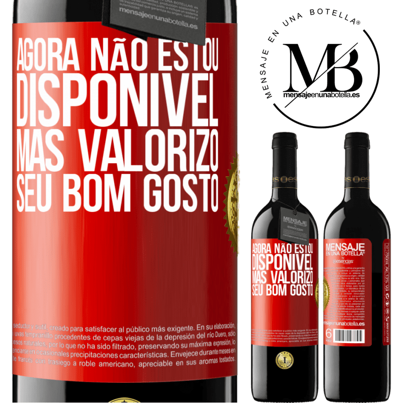 39,95 € Envio grátis | Vinho tinto Edição RED MBE Reserva Agora não estou disponível, mas valorizo seu bom gosto Etiqueta Vermelha. Etiqueta personalizável Reserva 12 Meses Colheita 2015 Tempranillo