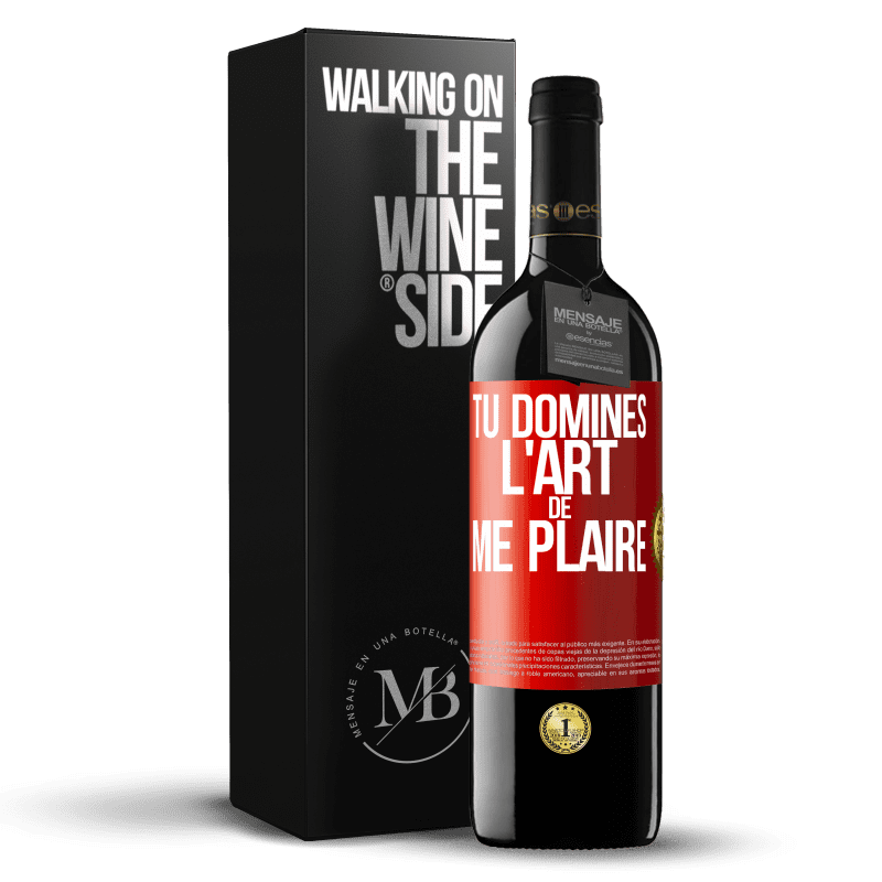39,95 € Envoi gratuit | Vin rouge Édition RED MBE Réserve Tu domines l'art de me plaire Étiquette Rouge. Étiquette personnalisable Réserve 12 Mois Récolte 2016 Tempranillo