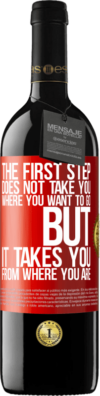 39,95 € | Red Wine RED Edition MBE Reserve The first step does not take you where you want to go, but it takes you from where you are Red Label. Customizable label Reserve 12 Months Harvest 2014 Tempranillo