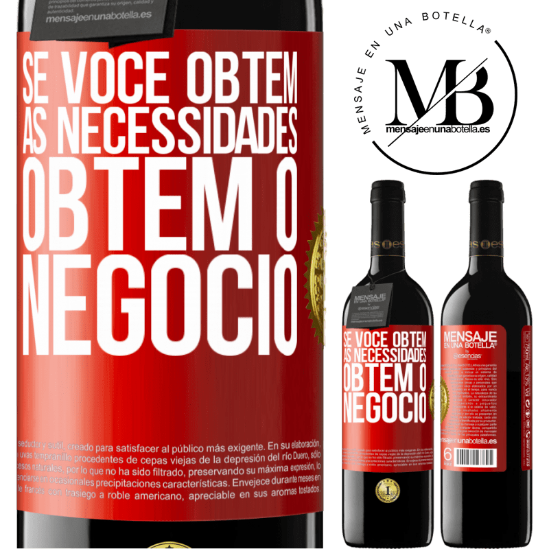 39,95 € Envio grátis | Vinho tinto Edição RED MBE Reserva Se você obtém as necessidades, obtém o negócio Etiqueta Vermelha. Etiqueta personalizável Reserva 12 Meses Colheita 2014 Tempranillo