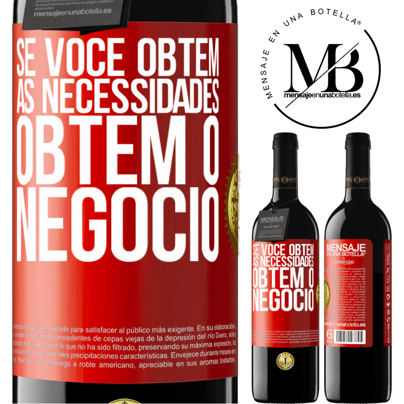 39,95 € Envio grátis | Vinho tinto Edição RED MBE Reserva Se você obtém as necessidades, obtém o negócio Etiqueta Vermelha. Etiqueta personalizável Reserva 12 Meses Colheita 2016 Tempranillo