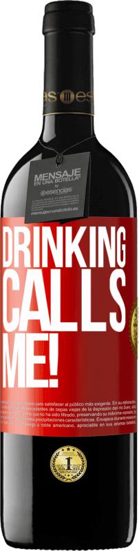 39,95 € Free Shipping | Red Wine RED Edition MBE Reserve drinking calls me! Red Label. Customizable label Reserve 12 Months Harvest 2015 Tempranillo