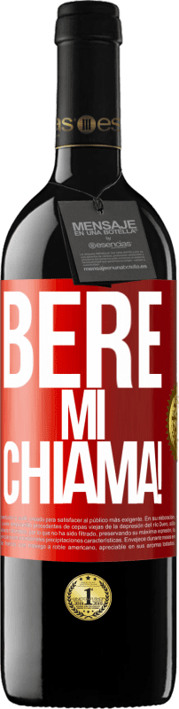 39,95 € Spedizione Gratuita | Vino rosso Edizione RED MBE Riserva bere mi chiama! Etichetta Rossa. Etichetta personalizzabile Riserva 12 Mesi Raccogliere 2015 Tempranillo