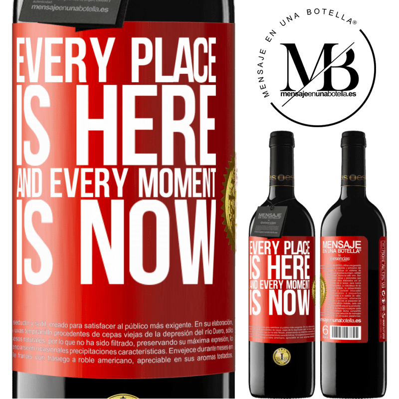 24,95 € Free Shipping | Red Wine RED Edition Crianza 6 Months Every place is here and every moment is now Red Label. Customizable label Aging in oak barrels 6 Months Harvest 2019 Tempranillo