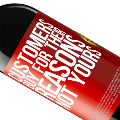 Unique & Personal Expressions. «Customers buy for their reasons, not yours» RED Edition MBE Reserve