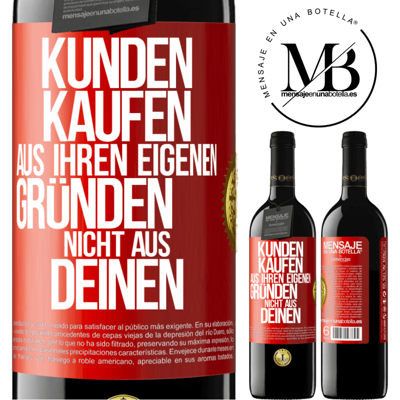 39,95 € Kostenloser Versand | Rotwein RED Ausgabe MBE Reserve Kunden kaufen aus ihren eigenen Gründen, nicht aus Deinen Rote Markierung. Anpassbares Etikett Reserve 12 Monate Ernte 2014 Tempranillo