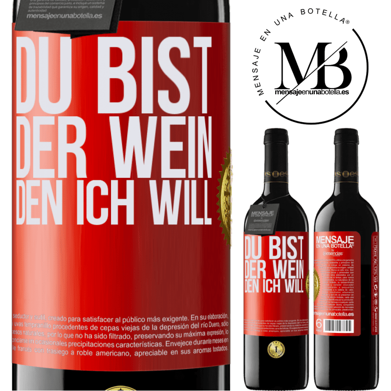 39,95 € Kostenloser Versand | Rotwein RED Ausgabe MBE Reserve Du bist der Wein, den ich will Rote Markierung. Anpassbares Etikett Reserve 12 Monate Ernte 2014 Tempranillo